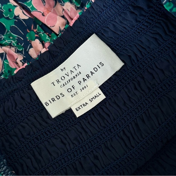 Trovata Birds of Paradis Evie Blouse Petunia XS NWT - Picture 8 of 9